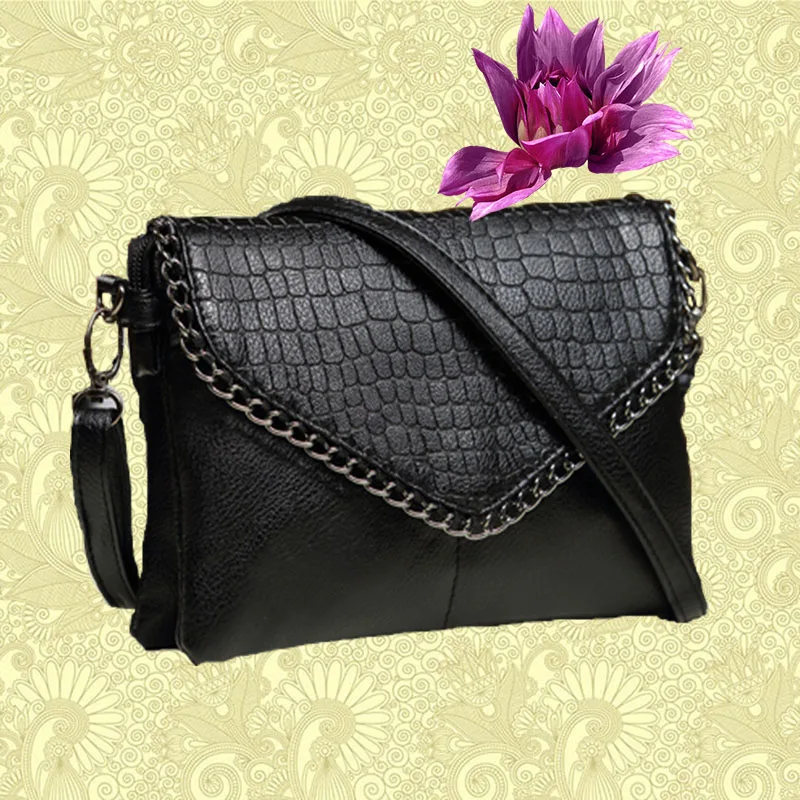 

2017 black women leather handbags Envelop shoulder bags female women messenger bags crossbody bags for women purses and handbags