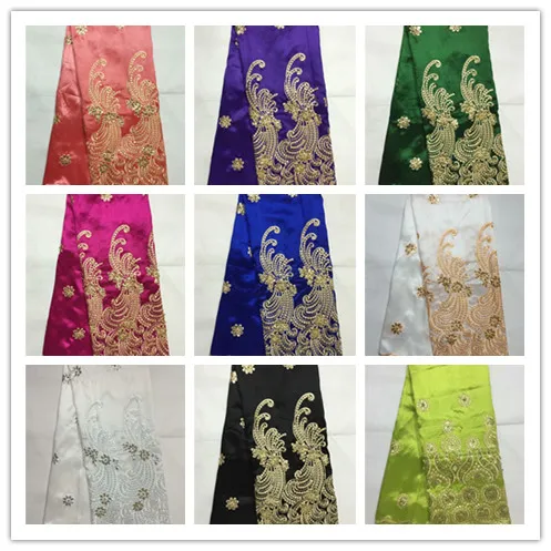 

Indian George Lace African George Fabric High Quality George Lace Raw Silk George Wrappers Nigerian Lace Fabric For Wedding YD06
