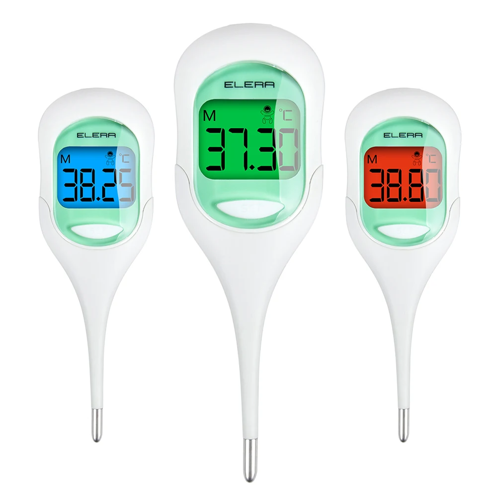 

ELERA Digital Infrared Thermometer LCD Baby Kid Forehead Ear Hot Sell Non-Contact Adult Fever Measurement Termometro Health Care