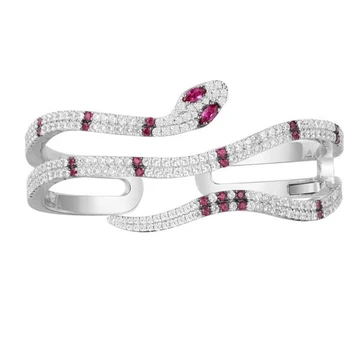 

[MeiBaPJ] Fashion Personality Simple Snake Bangles With S925 Pure Sterling Silver AAA Zircon Bangles/Bracelets For Women Jewelry