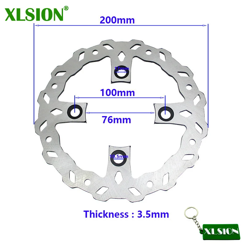 Xlsion 200 мм тормозной диск для 50cc 70cc 90cc 110cc 125cc 140cc 150cc 160cc 170cc 180cc 190cc китайского производства датчик давления мотоцикл для езды по бездорожью