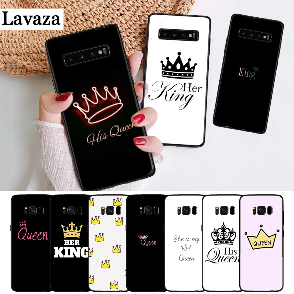 

Lavaza Princess Crown Silicone Case for Samsung S6 Edge S7 S8 Plus S9 S10 S10e Note 8 9 M10 M20 M30