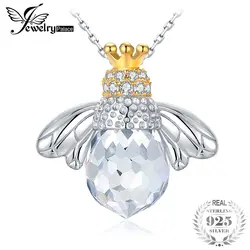 JewelryPalace Мода 13ct кубического циркония корона крыло мёд пчелы кулон 925 пробы 100% Серебро ювелирные украшения не включают цепь