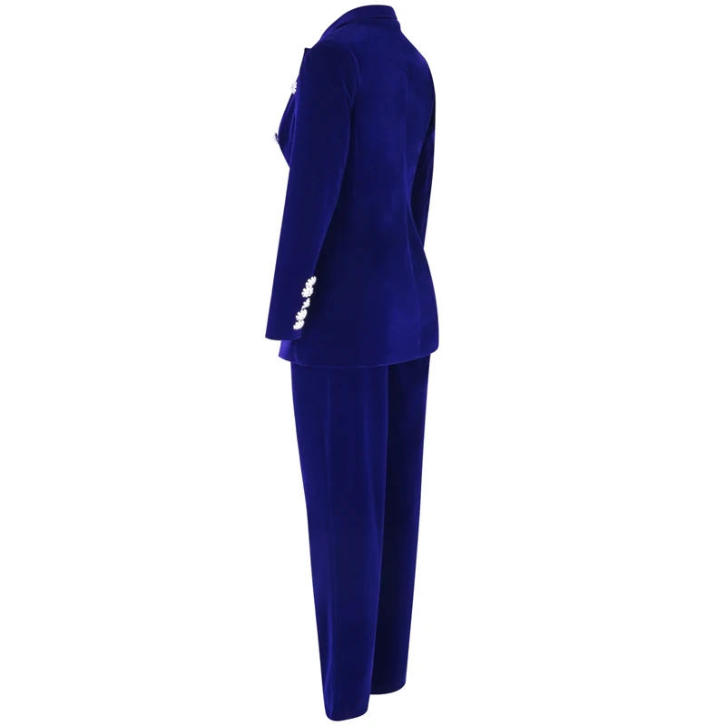 Ocstrade الصيف مجموعات للنساء 2019 جديد البحرية الأزرق V الرقبة طويلة الأكمام مثير 2 قطعة مجموعة ملابس عالية الجودة اثنين من قطعة بدلة