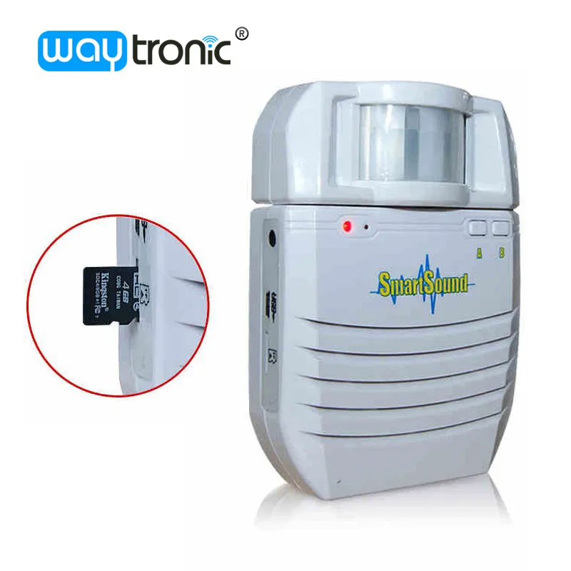 Battery Powered Wireless Infrared Motion Detector MP3 Audio Player Home