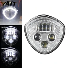 Yait 1 шт., светодиодный фонарь для мотоцикла, дальний и ближний свет, для Polaris Win, для кросса, белый, Halo, кольцевой светодиодный налобный фонарь