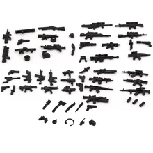 8 estilo Swat policía militar accesorios para arma Playmobil ciudad Mini figuras piezas originales bloques modelo juguete y pasatiempos