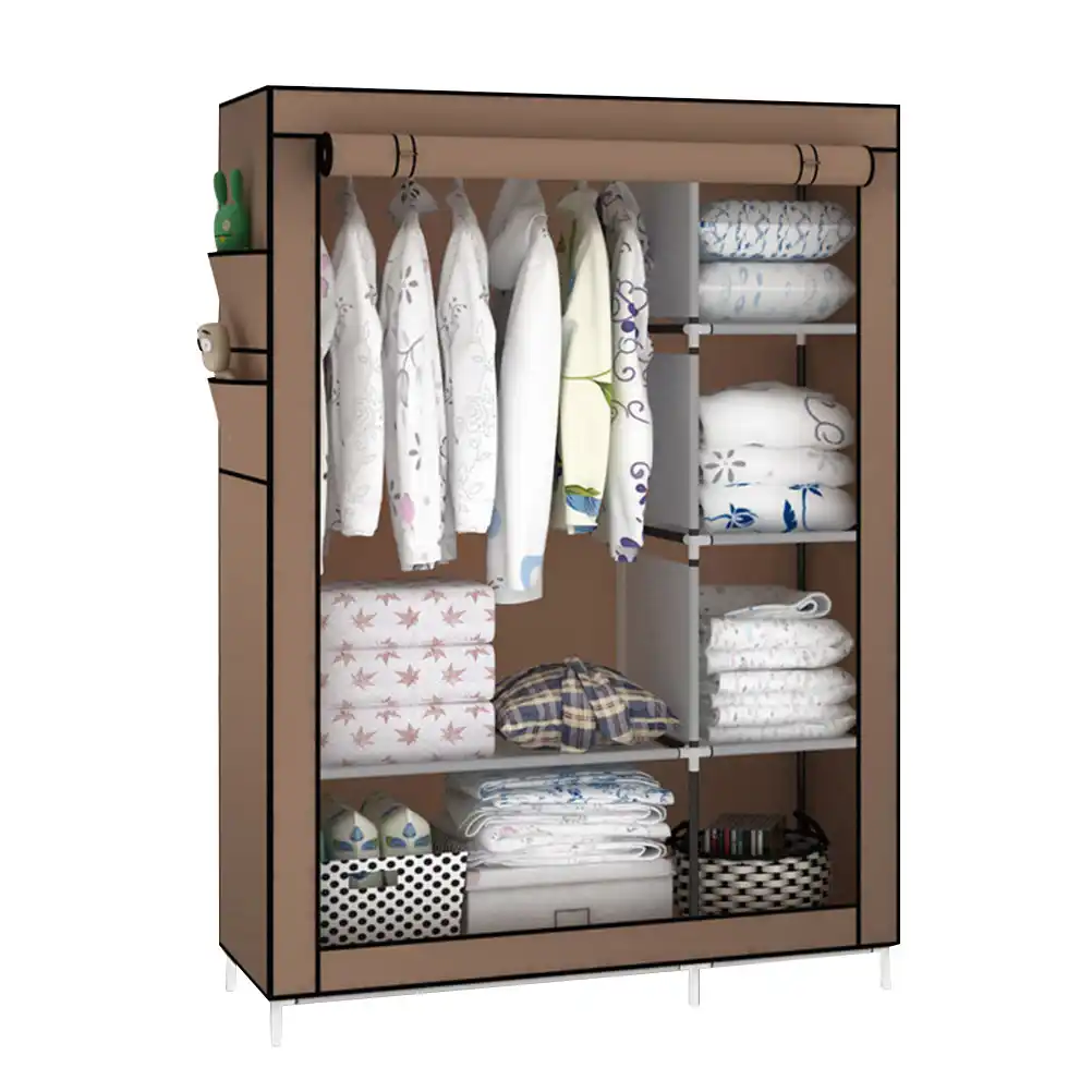 Sturdy Dampproof Portable Fabric Dustproof Movable Wardrobe Closet