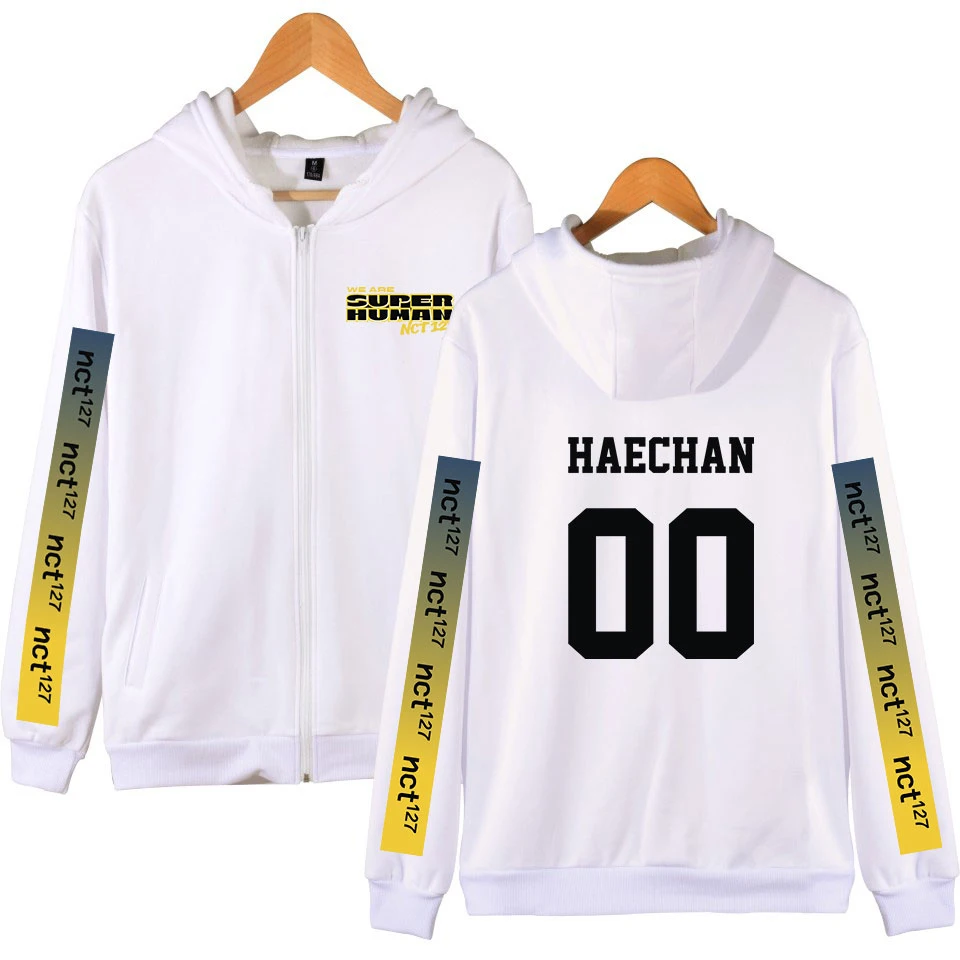 NCT 127 новая толстовка с капюшоном WE ARE SUPERHUMAN женская и мужская на молнии модная