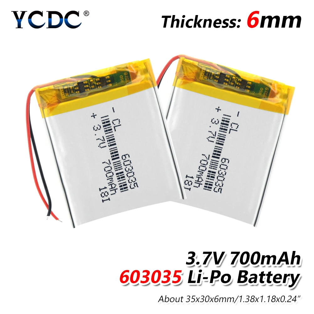

1/2/4pcs High Quality Rechargeable Li-ion Polymer Lithiumion Battery 3.7 V Volt Lithium Batteries For Gps Mp3 Mp4 Speaker PSP