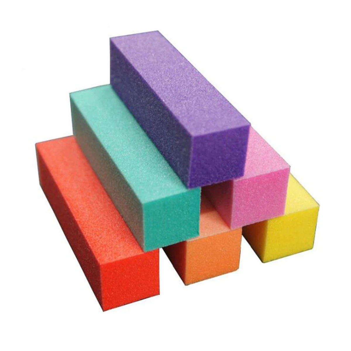 

10pcs/pack Sanding Sponge Nail Art Buffer File Block DIY Polished Manicure Pedicure Multicolor Nail Beauty Tool