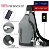 Men 's Chest Bag Leisure Messenger Bag Multi-Functional Shoulder Bag Oxford Cloth Korea Style Messenger Shoulder Bag ► Photo 2/6