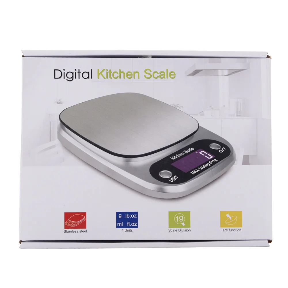 AJY 10KG LCD Display Digital Kitchen Scale for food weighing - AliExpress