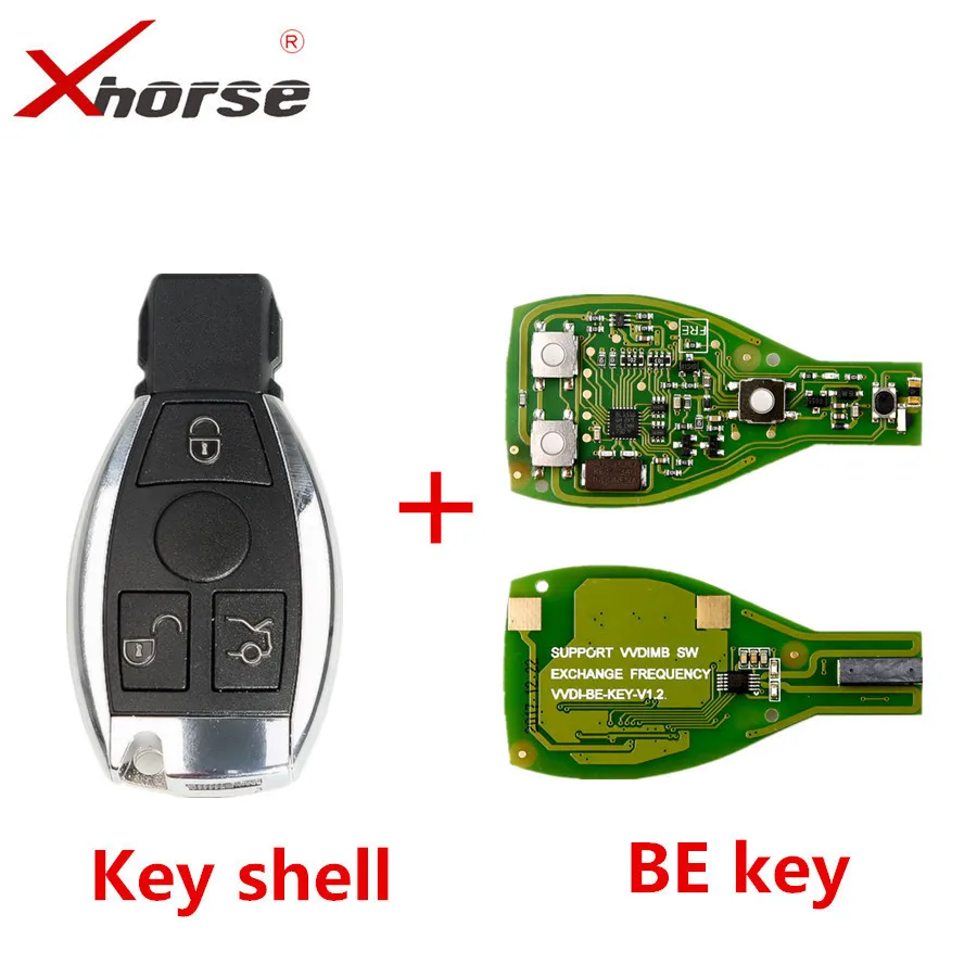 Xhorse VVDI BE Key Pro Improved Version with Smart Key Shell 3 Button for Mercedes Benz Complete Key Package Xhorse VVDI BE Key Pro Improved Version with Smart Key Shell 3 Button for Mercedes Benz Complete Key Package