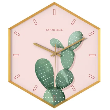 

Fashion Wall Clock 35x40cm Modern Living Room Modern Design Clock Home Decoration Accessories Aluminum Alloy Frame Digital Clock