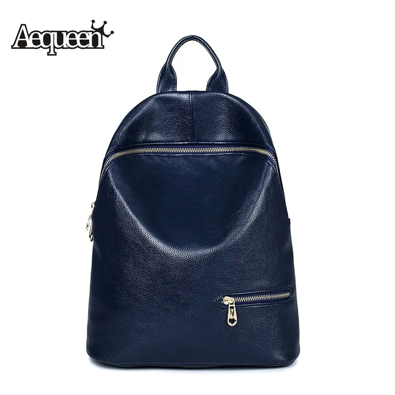 

AEQUEEN 2017 New Fashion Women Backpack Casual PU Leather Shopping Backpack School Bags For Teenage Girls Travel Bag Bagpack