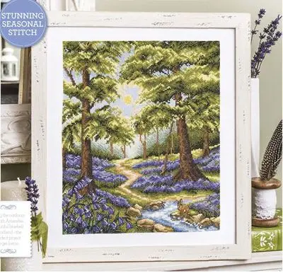 

Needlework,DIY Cross Stitch,Sets For Embroidery kits,11CT&14CT,Blue bell forest
