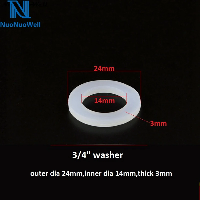 10 шт. резиновое уплотнительное кольцо NuoNuoWell 1/2 &quot3/4&quot 1 &quot гелевая прокладка из