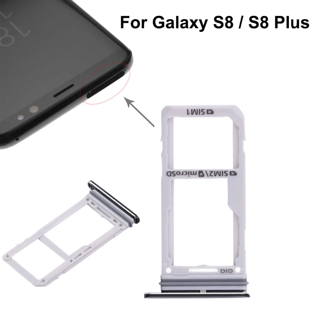 Dual Kaart Lade/Micro Sd kaart Lade Voor Samsung Galaxy S8 / S8 Plus|SIM Card Adapters| - AliExpress