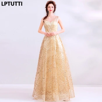 

LPTUTTI Sequin New For Women Elegant Date Ceremony Party Prom Gown Formal Gala Events Luxury Long Evening Dresses