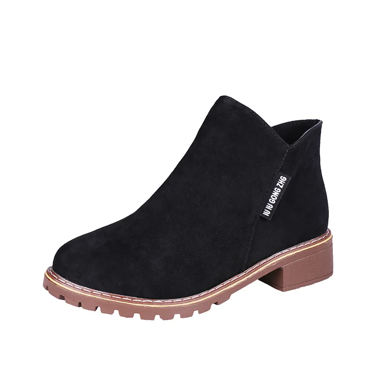 Новинка Botas Mujer Модные женские ботинки на квадратном каблуке и платформе Zapatos