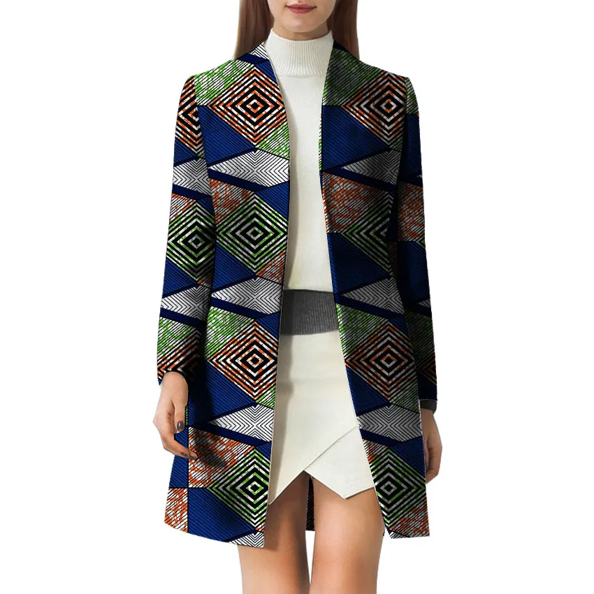 Trench Femelle 2 Manteaux Costume Africains Dame 1 6 3 Dashiki Mode Vêtements 4 Africaines 5 Batik Personnaliser Trenchs Femmes D'impression qZwvW4nI