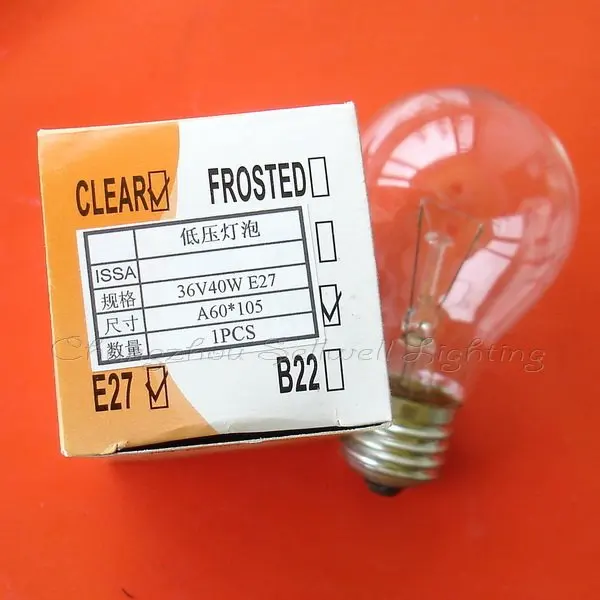 Новинка! e27 36 в 40 Вт A60x105 прозрачный светильник A500|lights & lighting|light lamplight 36v |