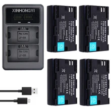 2650mAh LP E6 LP-E6N bateria LP E6 LP-E6 Battery + LED Dual Charger For Canon 5D Mark II Mark III 7D 60D EOS 6D 70D 80D Camera 2650mAh LP E6 LP-E6N bateria LP E6 LP-E6 Battery + LED Dual Charger For Canon 5D Mark II Mark III 7D 60D EOS 6D 70D 80D Camera