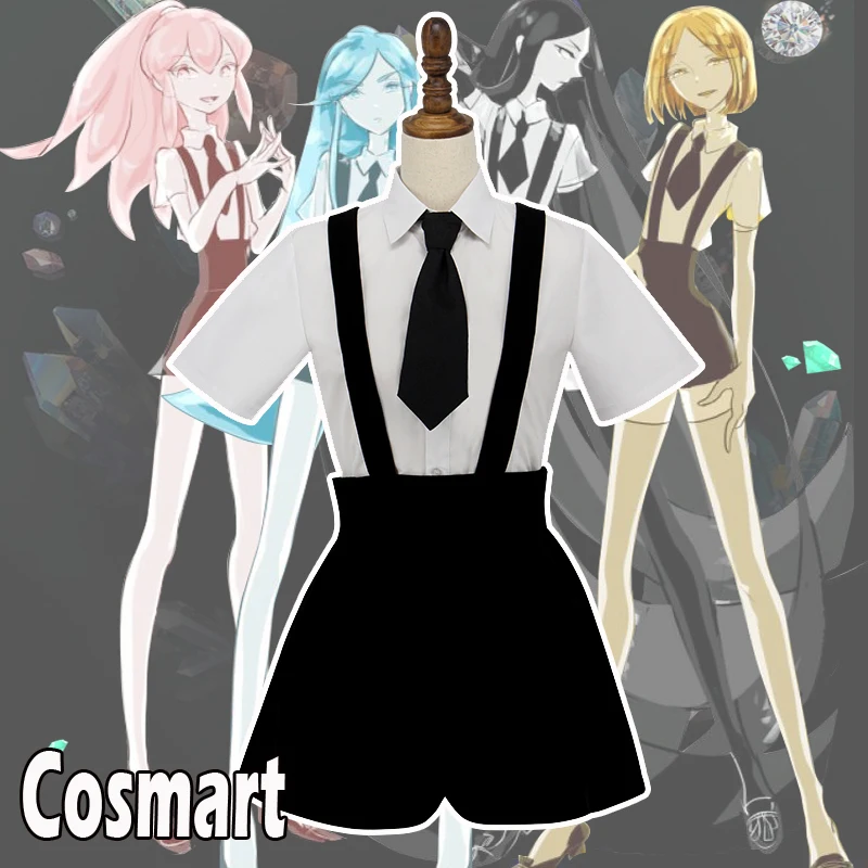 

[STOCK]Anime Land of the Lustrous figure Diamond Bort Cinnabar Summer Daily School Uniform cosplay costumes for women Freeship