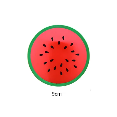 Силиконовые столовые приборы форма фруктов круглая красочная и креативная Подставка под кружку Термостойкие чашки подставки AKUHOME - Цвет: watermelon