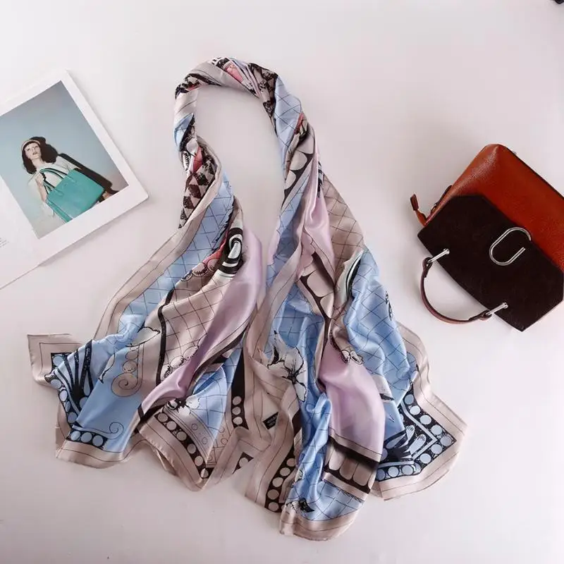 Autumn Fashion Women Warm Shawl Floral Print Rectangular Scarf Casual Decoration Accessories Gift Sweet | Аксессуары для одежды