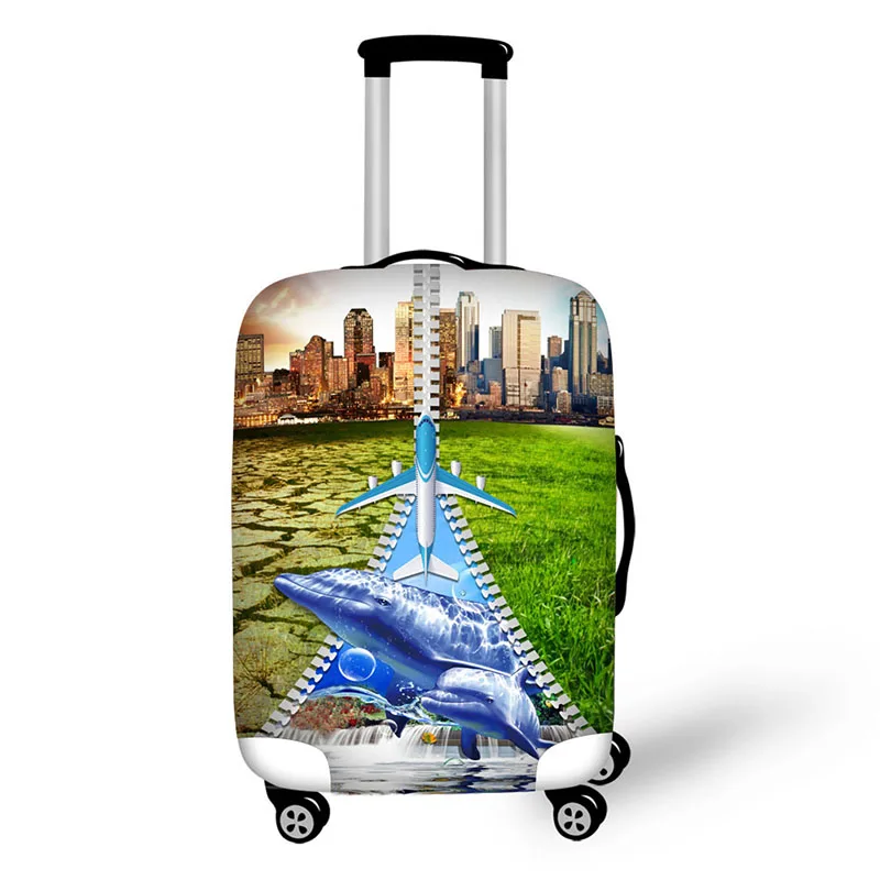 Creative aircraft travel accessories suitcase protective covers 18-30 inch elastic luggage dust cover case stretchable bag