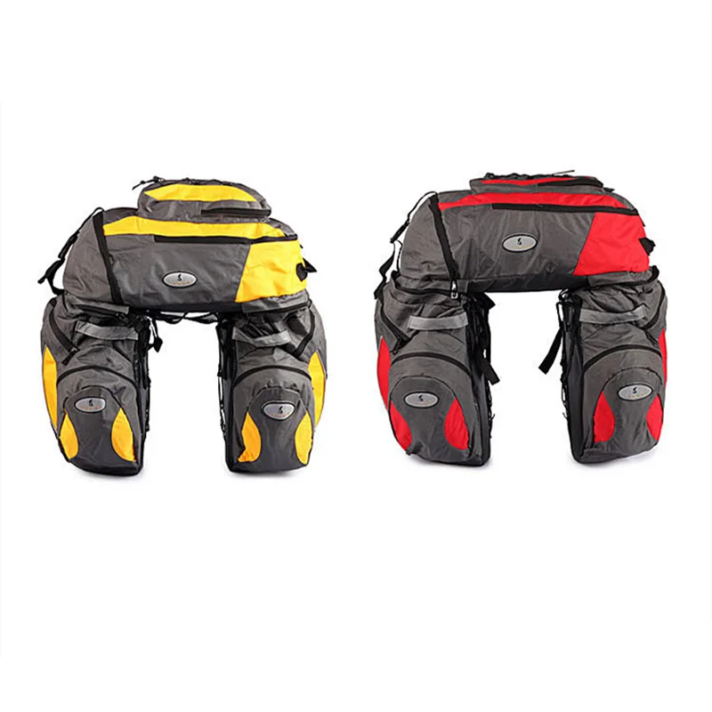 Flash Deal 65L Large Cycling Saddle Bags for bicycle Accessories 600D Oxford Waterproof Bicycle Rear Seat Bag Pannier Long-distance Cycling 2