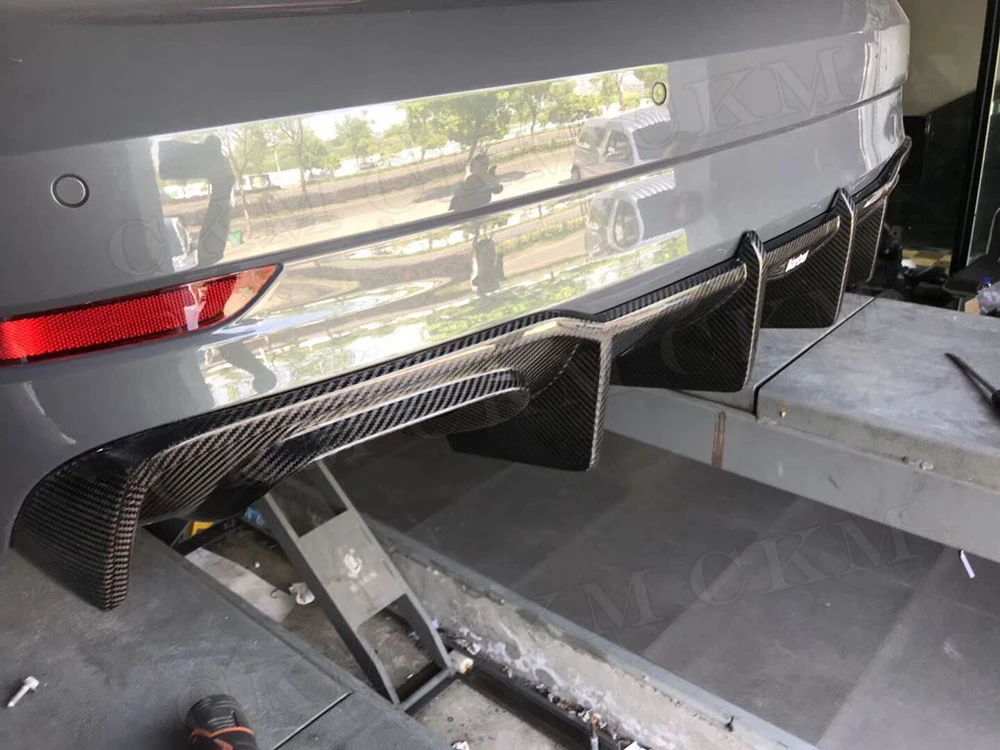 Спойлер для заднего бампера из углеродного волокна Audi A3 Sline S3 Sedan не стандартный
