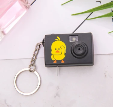 Black in Pic 2 100 шт./лот утка брелок с камерой мультфильм камера брелок Gleamy камера брелок - Цвет: Black in Pic 2