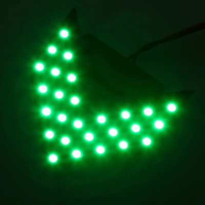 POSSBAY универсальная 27/33 SMD светодиодная Стрелка Панель для автомобиля заднего вида Индикатор для зеркала огни вспышка поворотной предупреждающий сигнал свет автомобиля - Испускаемый цвет: 33LED Green
