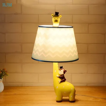 

American Simple Giraffe Bedside Bedroom Desk Lamp Creative Warm Boys and Girls Room Led Bedside Lamps