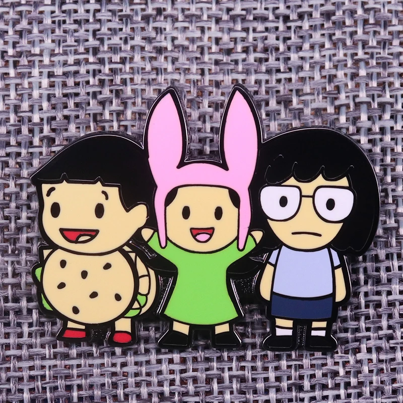 

Bob's Burgers, Tina and Louise Lapel Pin Enamel pin