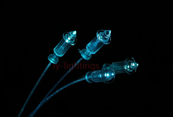 For home decoration optical fiber light end cups plastic hats tailpieces 150pcs fiber optics end fittings 0.5mm-3mm