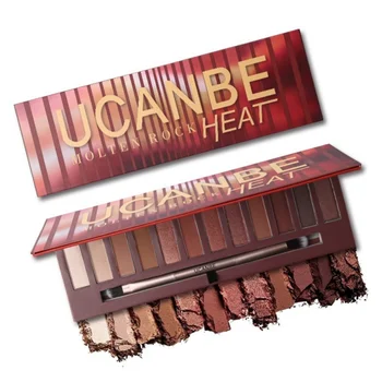 

Professional Makeup Eye Shadow Palette Nude Shimmer Matte Smoky Women Brown Pumpkin Eyeshadow Cosmetics maquiagem