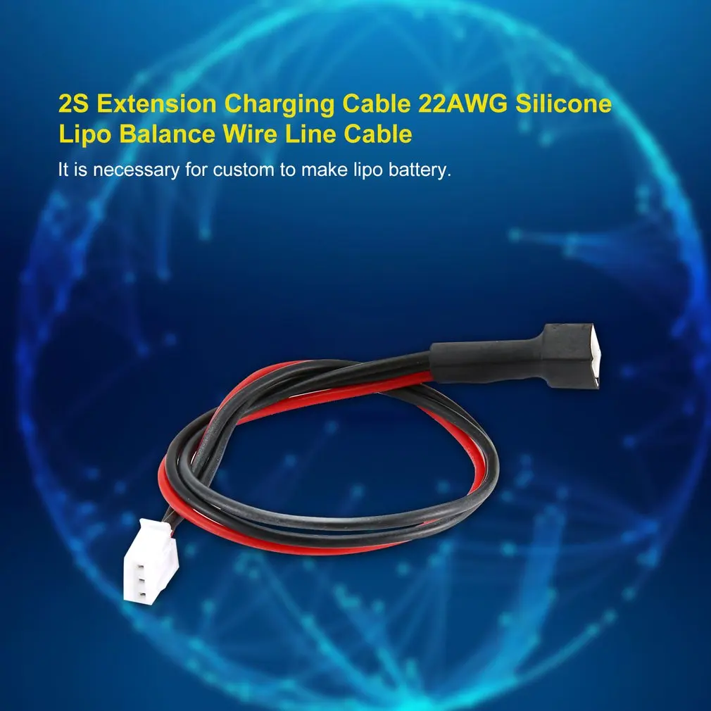 2S удлинитель зарядного кабеля 22AWG силиконовый Lipo Баланс провода линия штекер