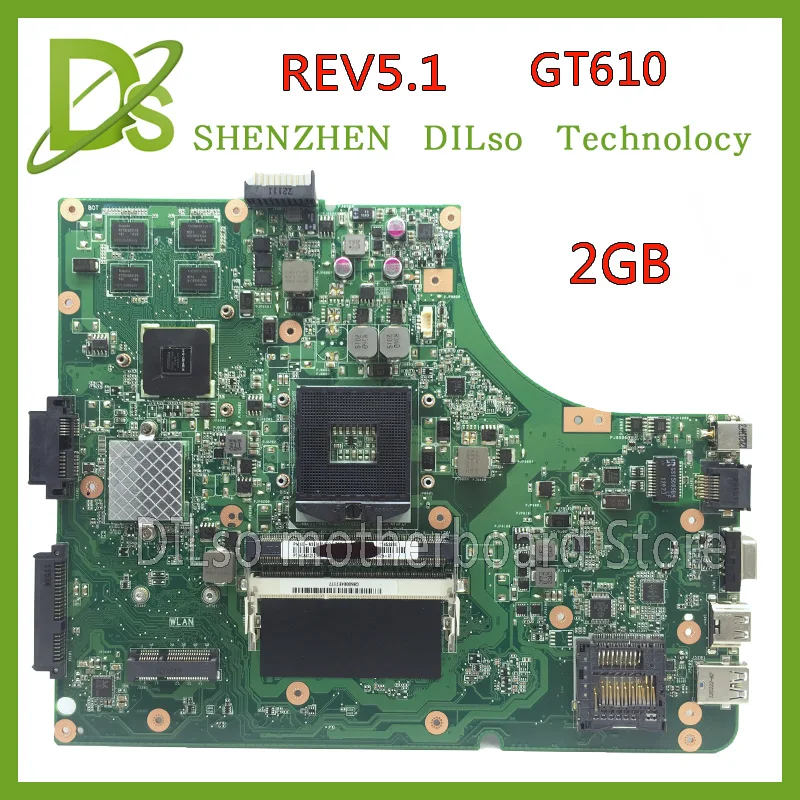 KEFU K53SD! Для Asus K53SD материнская плата REV 5,1 материнская плата для ноутбука с видеокартой GT610M 2GB тестовая работа