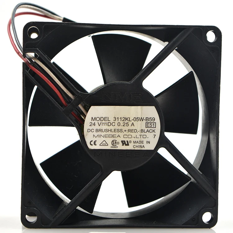 Новый оригинальный 3112KL-05W-B59 24 В 0.25A 8 см 8032 инверторный двойной шариковый