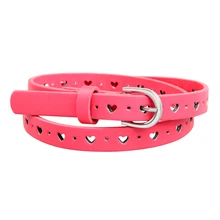 Ceinture en cuir PU pour filles, nouvelle mode, ceinture pour enfants, quatre couleurs, choix, loisirs