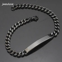 AMUMIU Женский Детский браслет 316L из нержавеющей стали браслет на заказ имя любовь дети/ребенок/персонализированные KB009