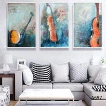 

Nordic Fine Art giclee canvas Violin Wall art canvas painting Wall Pictures print living room Art Decoration Pictures MN697