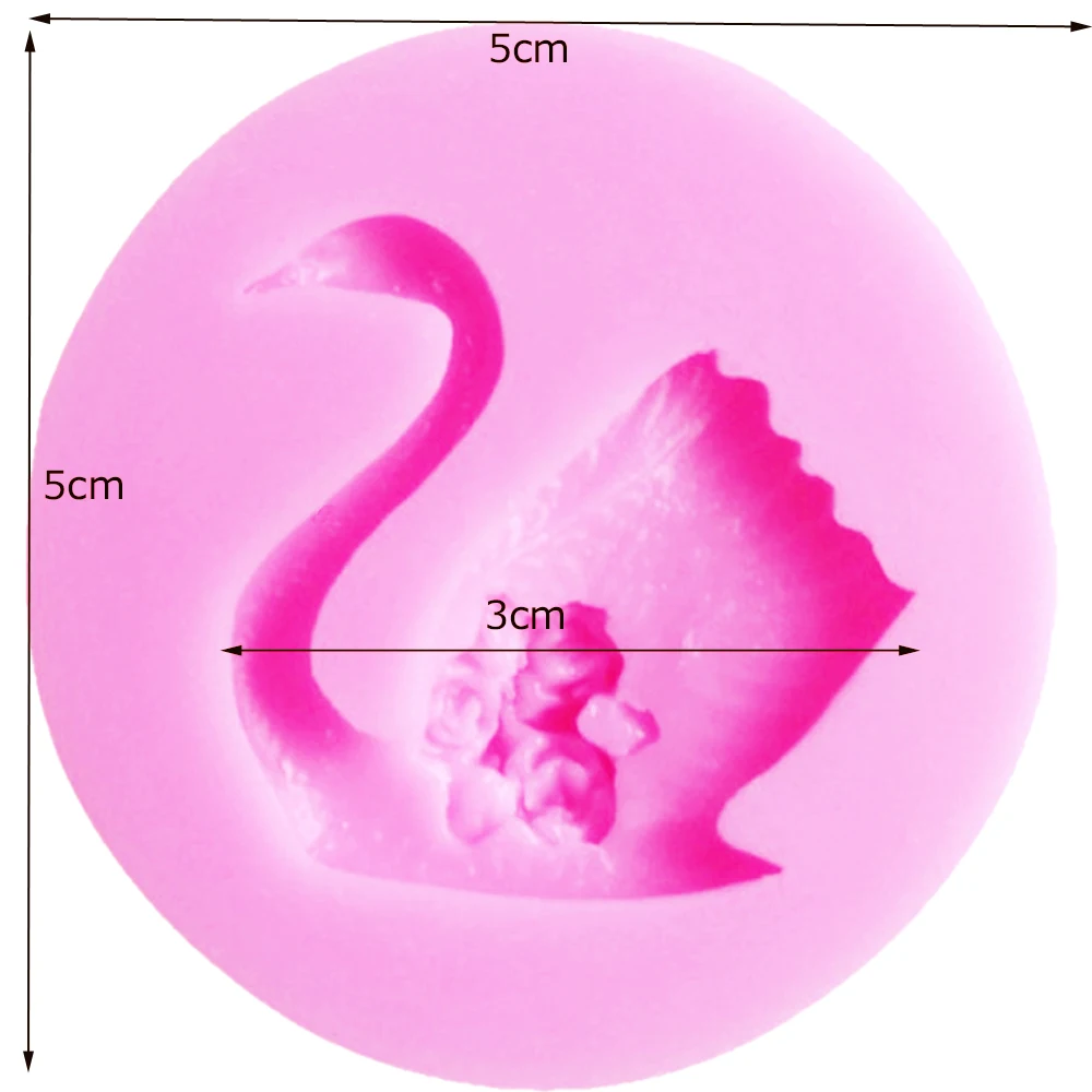 10 шт./компл. 3D Лебедь Формы Силиконовые Формы Еда класса формы для украшения торта инструменты силиконовые формы DIY Инструменты F1195