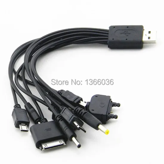 Universal 200pcs/lot 10 in 1 USB to Multi Cell Phone