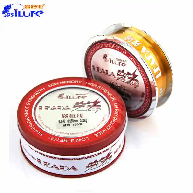 

Ilure 150m 0.4#-5.0# Fluorocarbon Fishing Line Anti-Friction Carbon Fiber Lines Sinking Carp Sub-Line 18%-23% Ductility Tackle