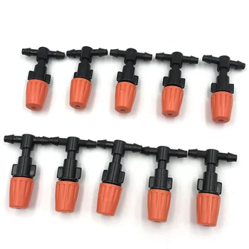 

10pcs/lot Garden Mist Cooling System Sprayers Micro Sprinkler Head Single Nozzle Water Spray Set Mist Humidification Set